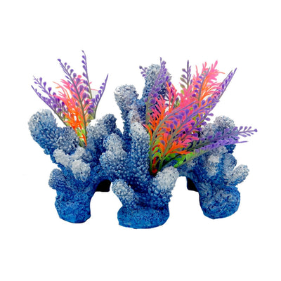 Blue Ribbon Pet Products Exotic Environments Rainbow Coral Reef w/Caves Aquarium Ornament 1ea/SM