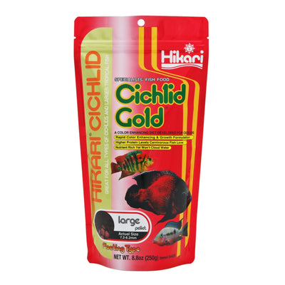 Hikari USA Cichlid Gold Pellets Fish Food 1ea/8.8 oz, LG