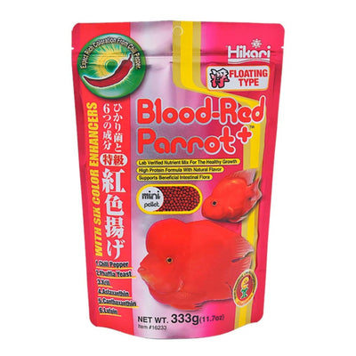 Hikari USA BloodRed Parrot Floating Fish Food 1ea/11.7 oz, Mini