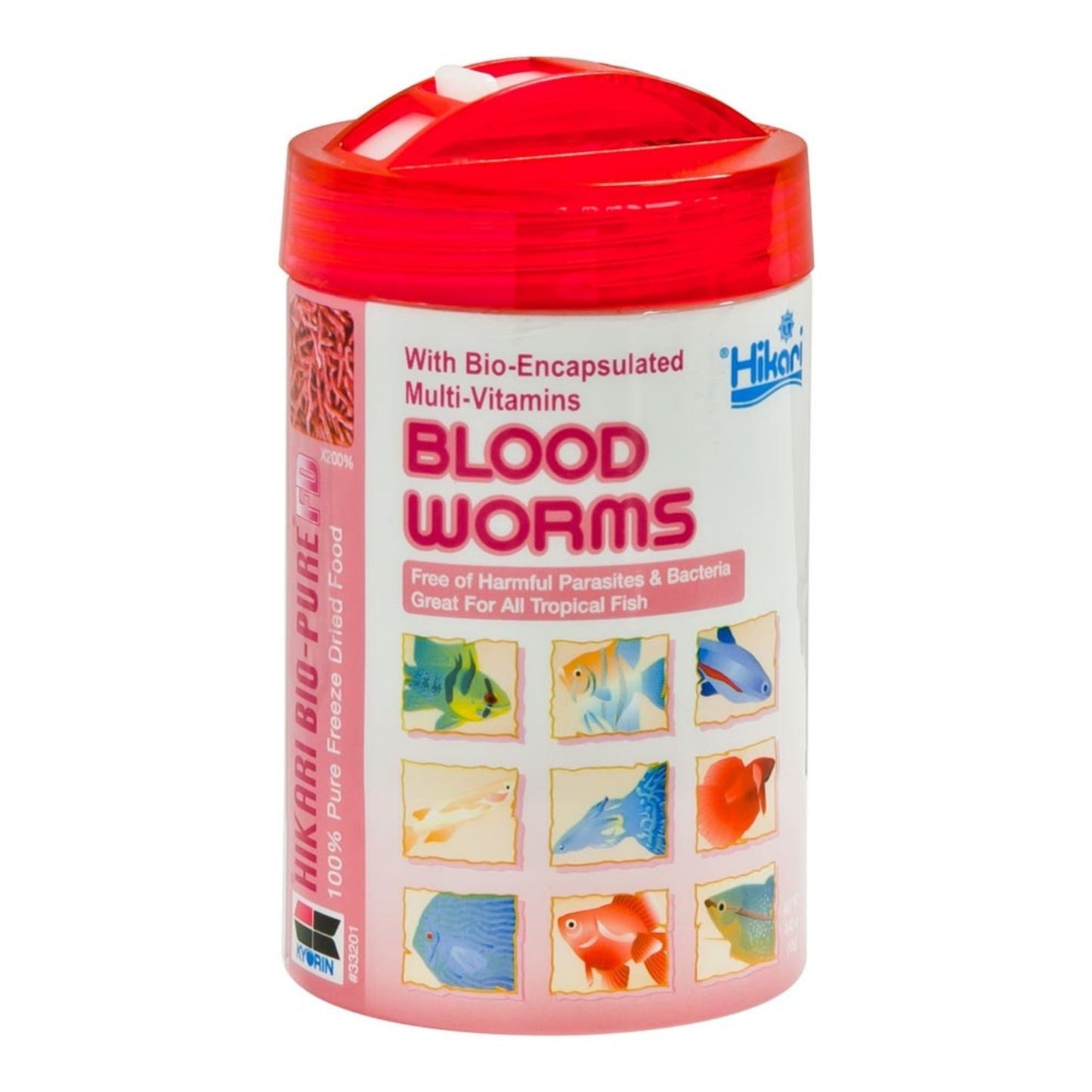 Hikari USA BioPure Bloodworms Freeze Dried Fish Food 1ea/0.42 oz