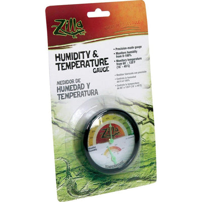 Zilla Humidity Temperature Gauge 1ea