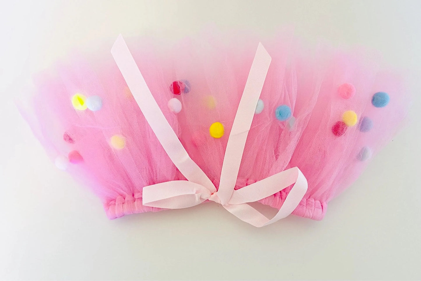 Pink Pom Pom Dog Tutu Skirt (XS) - Your Pet Connection
