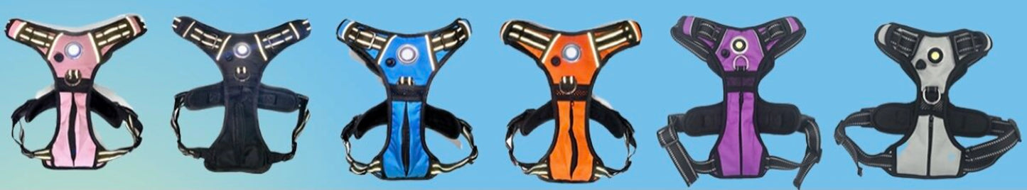 Headlight Harness Dog Harness LED Headlight Reflective No Pull