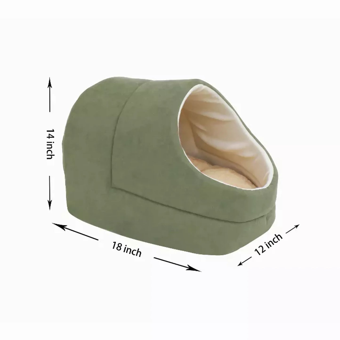 GOOPAWS Cat Cave for Cat and Warming Burrow Cat Bed, Pet Hideway Sleeping Cuddle Cave - Your Pet Connection
