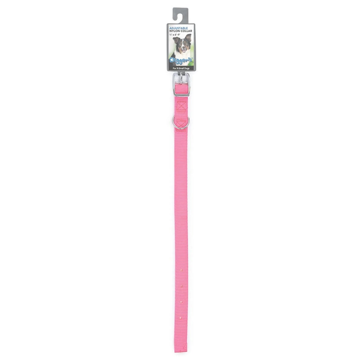 DGR 5/8in Nylon Collar 10in Pink - Your Pet Connection