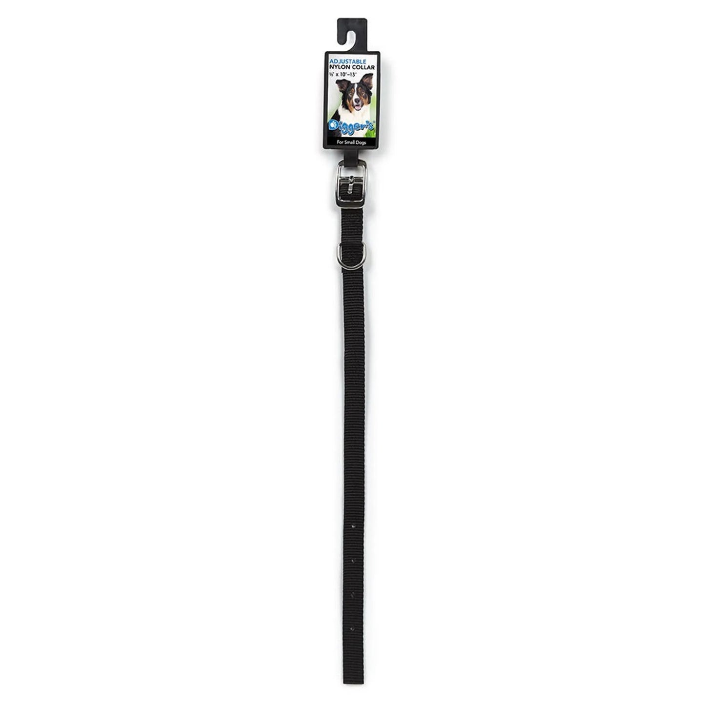 DGR 5/8in Nylon Collar 6-9in Black - Your Pet Connection