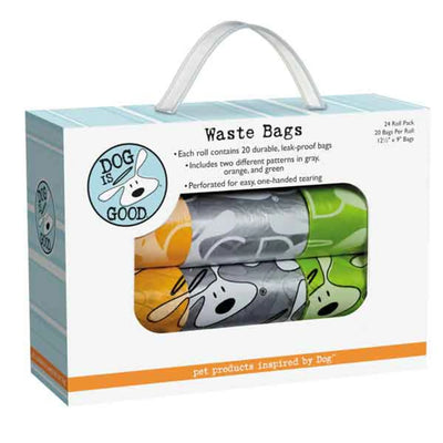 DogIsGood Icon Waste Bag Packs 24 Rolls