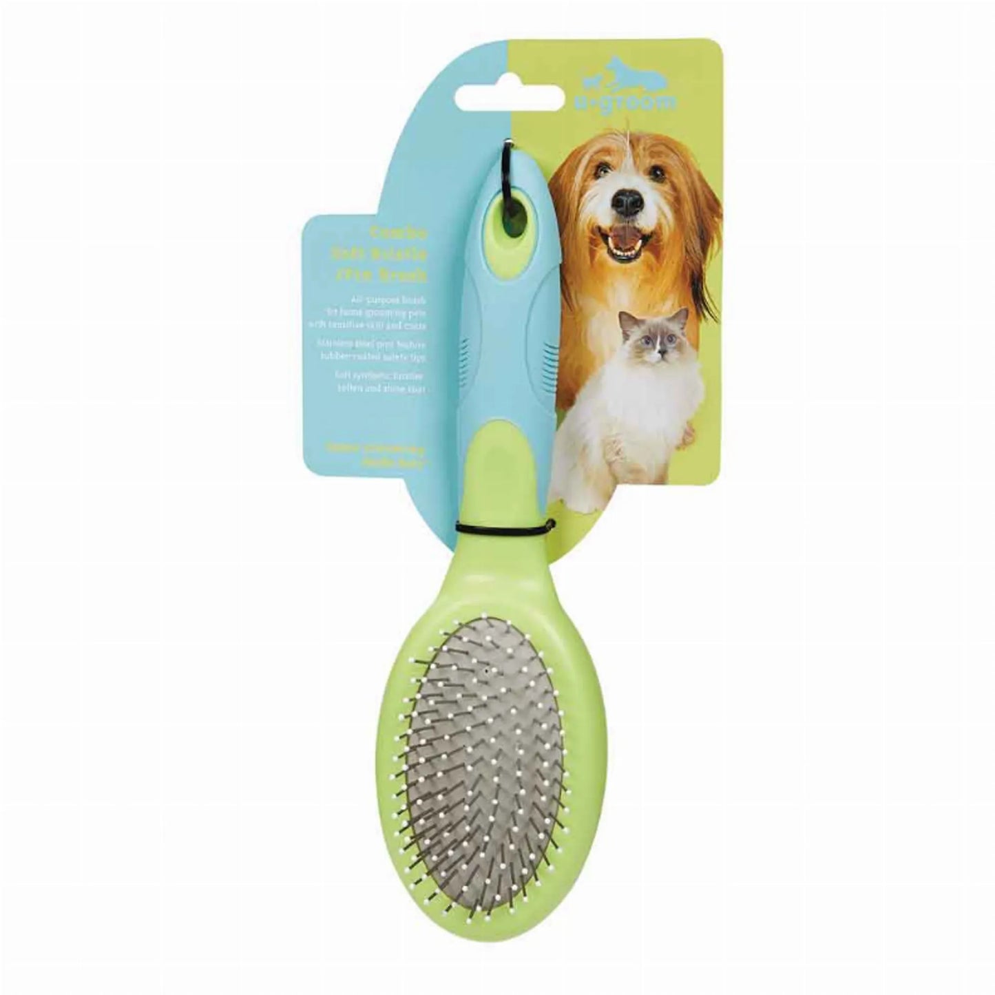 UG Combo Soft Bristle/Pin Brush - Your Pet Connection