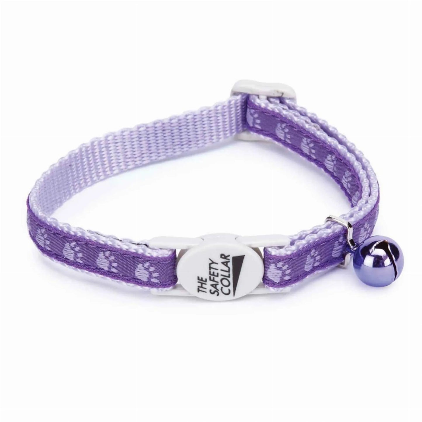 MT TwoTone Pawprint Collar Blk - Your Pet Connection