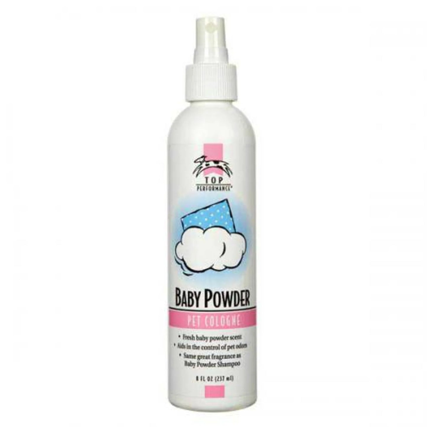 Top Performance Pet Cologne Mist Baby Powder 8oz