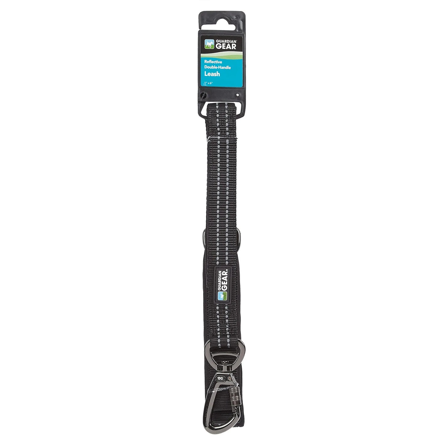 GG Reflect Dbl-Handle Leash Blk 6ft - Your Pet Connection