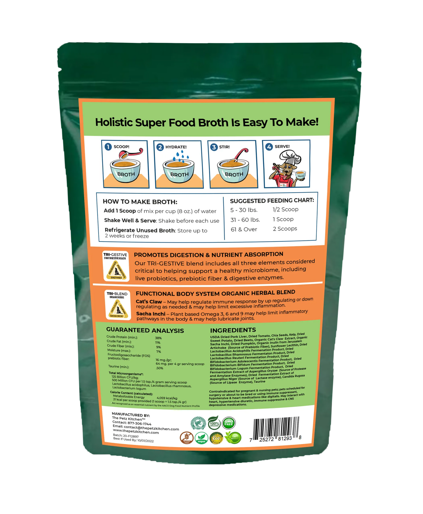 Super Food Immune Support* Base Broth - The Petz Kitchen Dogs & Cats - Your Pet Connection