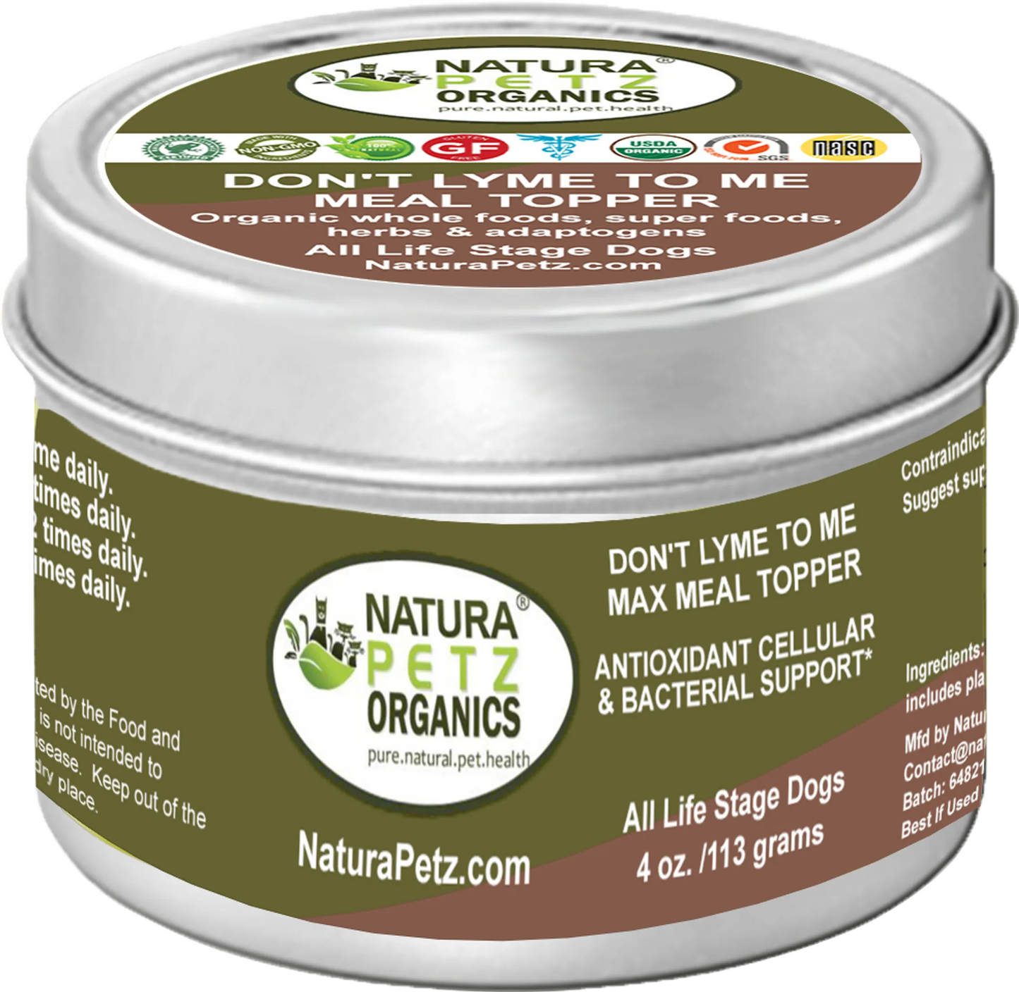 Don'T Lyme To Me Max Meal Topper* Antioxidant Cellular & Bacterial Support* Dogs & Cats* - Your Pet Connection