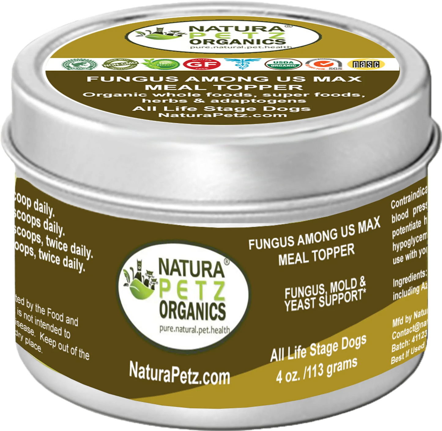 Fungus Among Us Max Meal Topper - Fungus, Mold & Yeast Support* Dogs Cats - Your Pet Connection