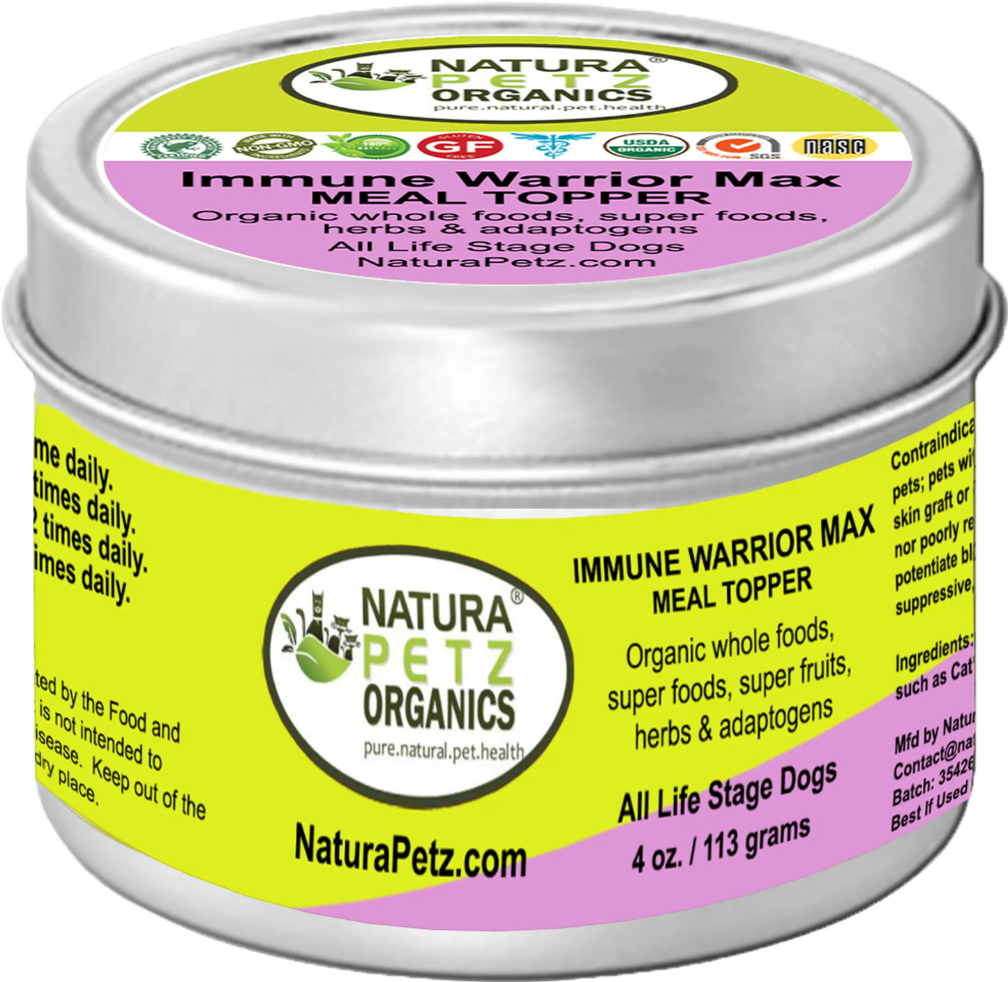 Immune Warrior Max Meal Topper* Master Blend Immune Regulator & Anti-Inflammatory Support* For Dogs & Cats - Your Pet Connection