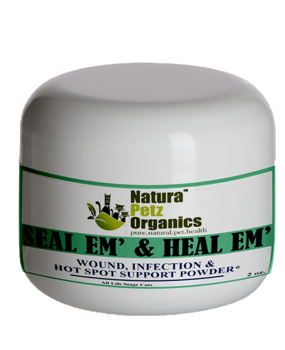 Seal Em And Heal Em Powder Dog, Cat & Small Animal* Wound, Infection & Hot Spot Support* - Your Pet Connection