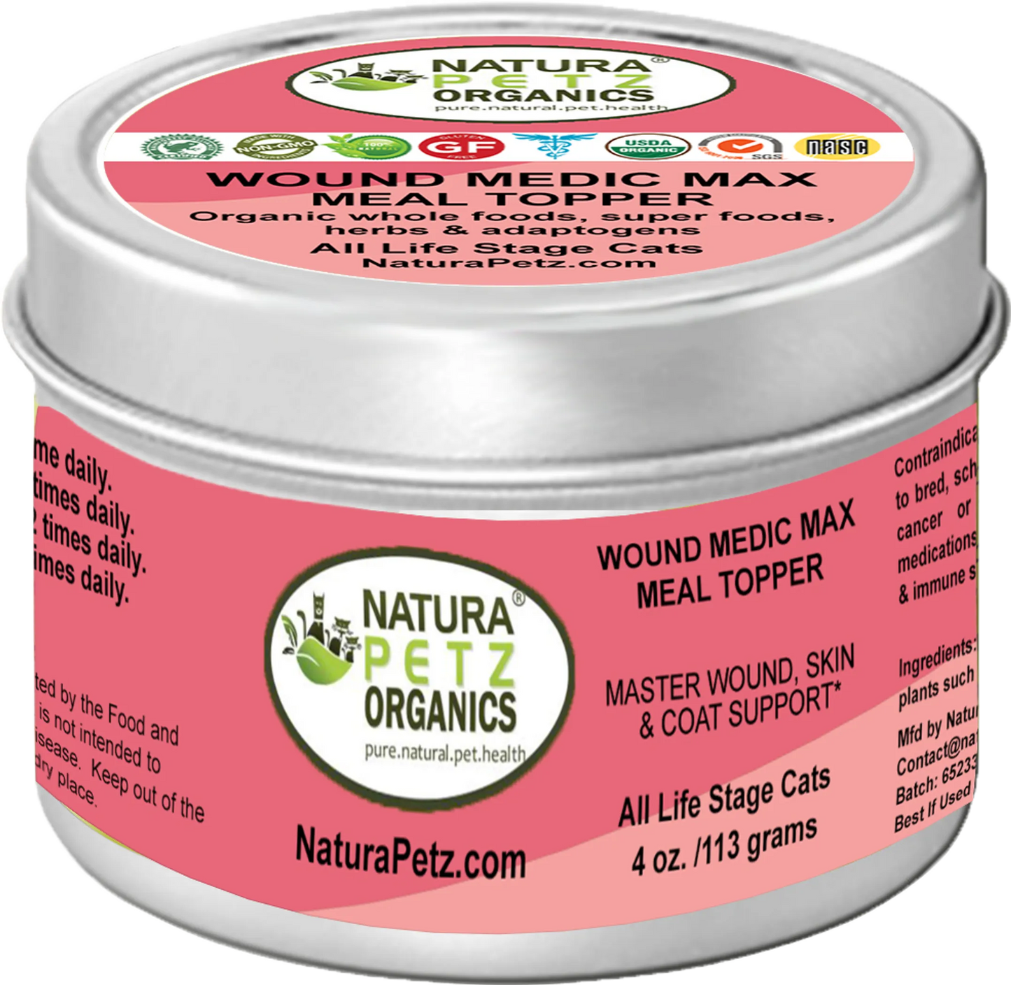 Organic Pet Systems Wound Medic Max Meal Topper