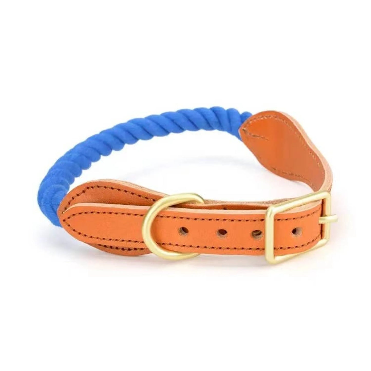 Luxe Royal Leather Rope Collar - Size: | Pack Of: 1 - Your Pet Connection