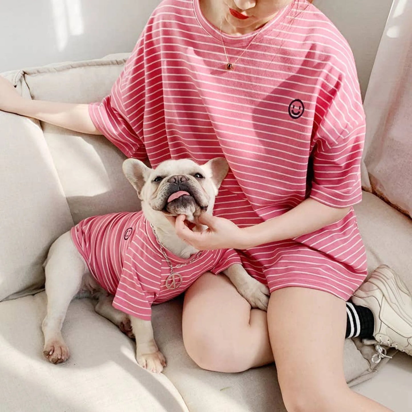 Multi Smile Faces - Matching Pet and Owner Clothing Set - Your Pet Connection