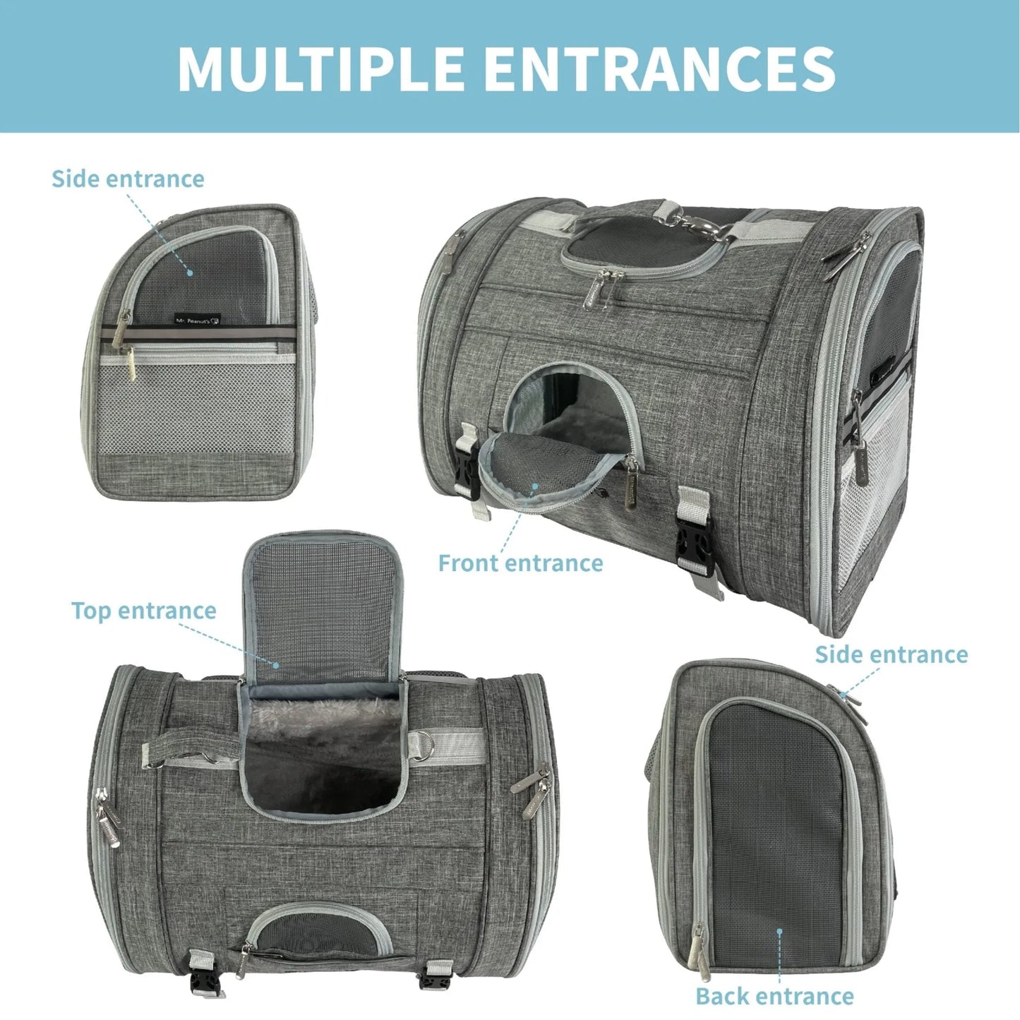 Mr. Peanut's Monterey Series Convertible Backpack Airline Capable Pet Carrier - Your Pet Connection