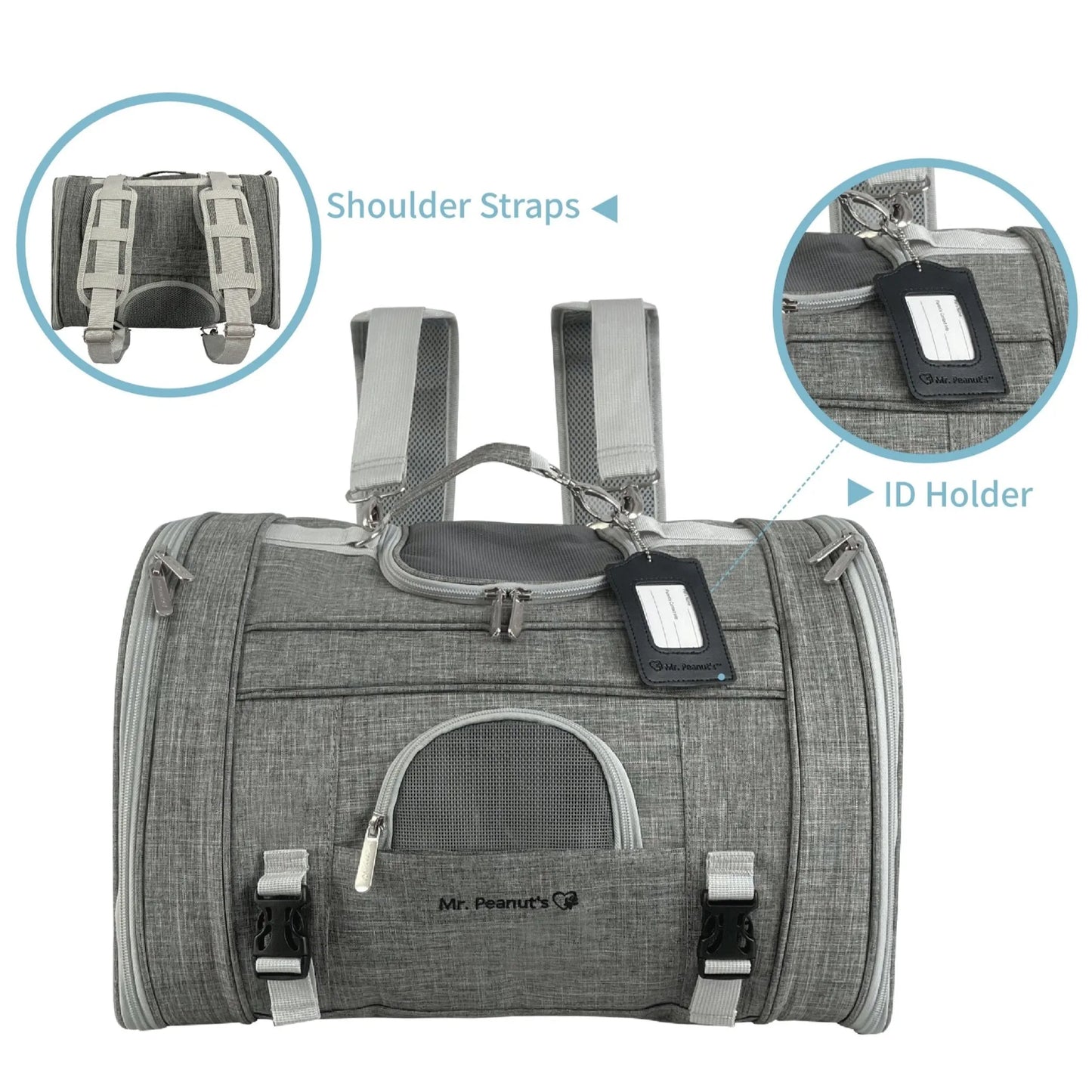 Mr. Peanut's Monterey Series Convertible Backpack Airline Capable Pet Carrier - Your Pet Connection