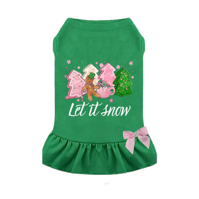 Let It, Snow Gingerbread Dress - Your Pet Connection