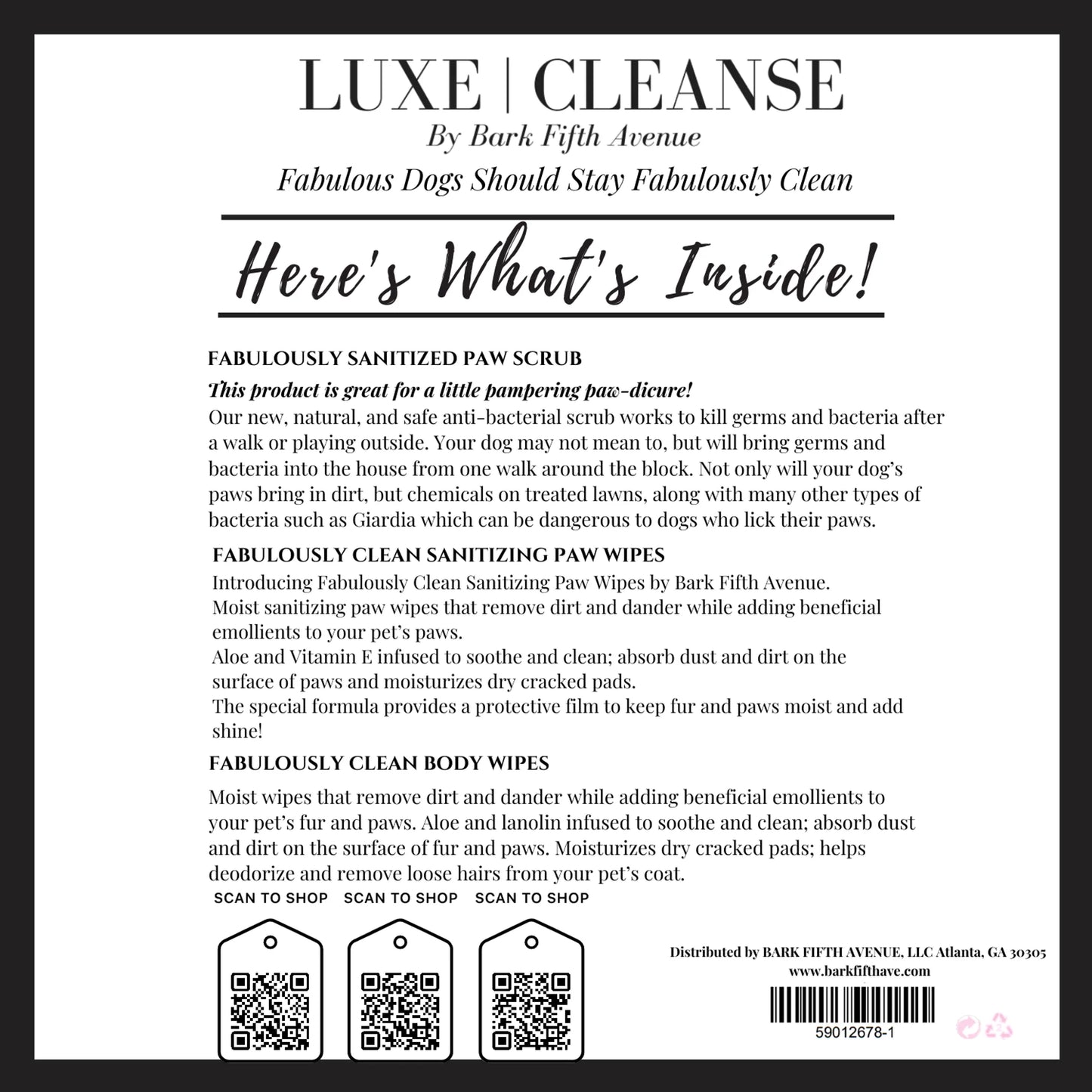 Luxe Cleanse Travel Safe and Go Kit - Your Pet Connection