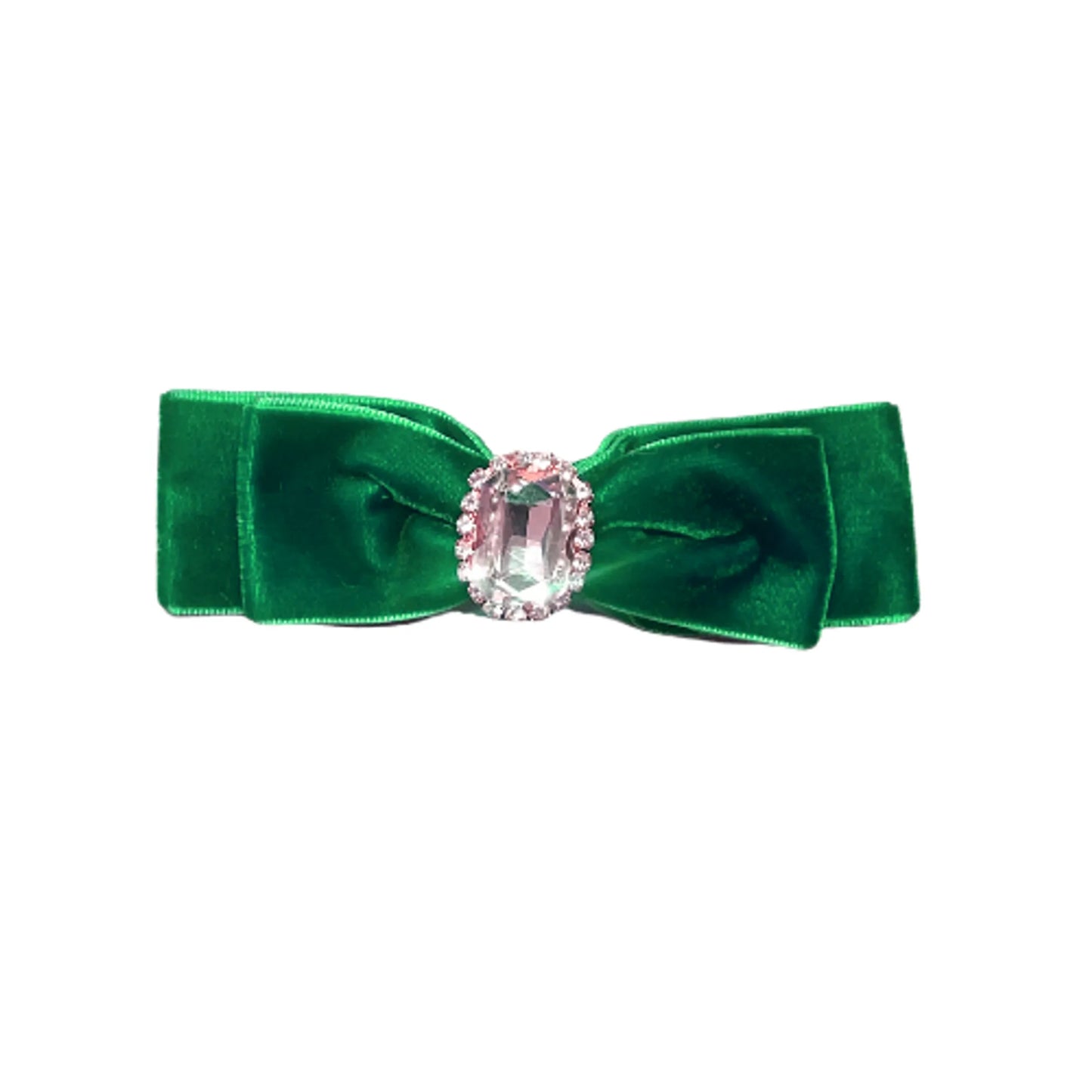 Bark Fifth Avenue Velvet Pet Bow with Rhinestone 10cm