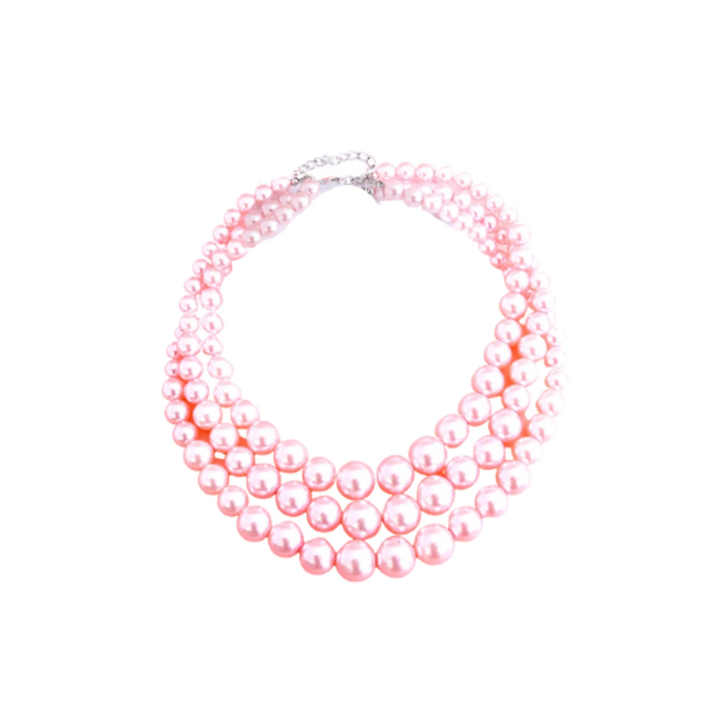 Multi-Strand Pink Pearl Necklace - Your Pet Connection