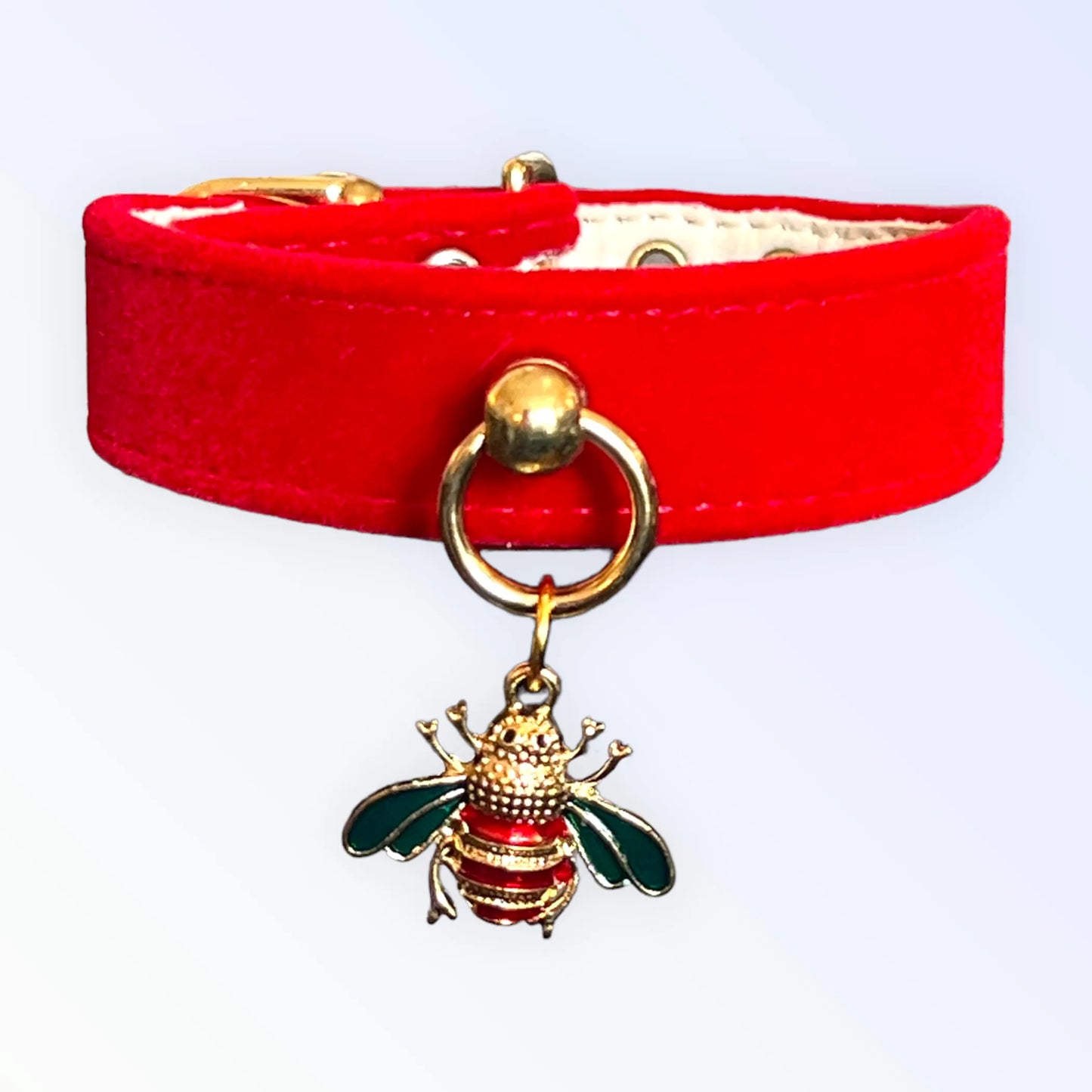Red Velvet Bee Collar - Your Pet Connection