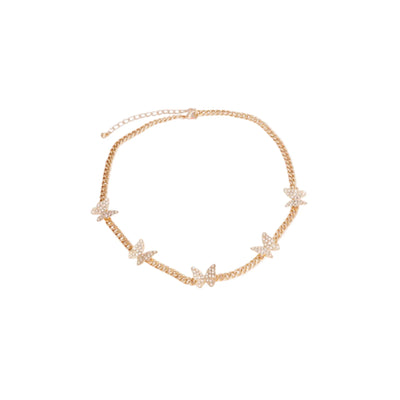 Bark Fifth Avenue Chic Rhinestone Butterfly Necklace