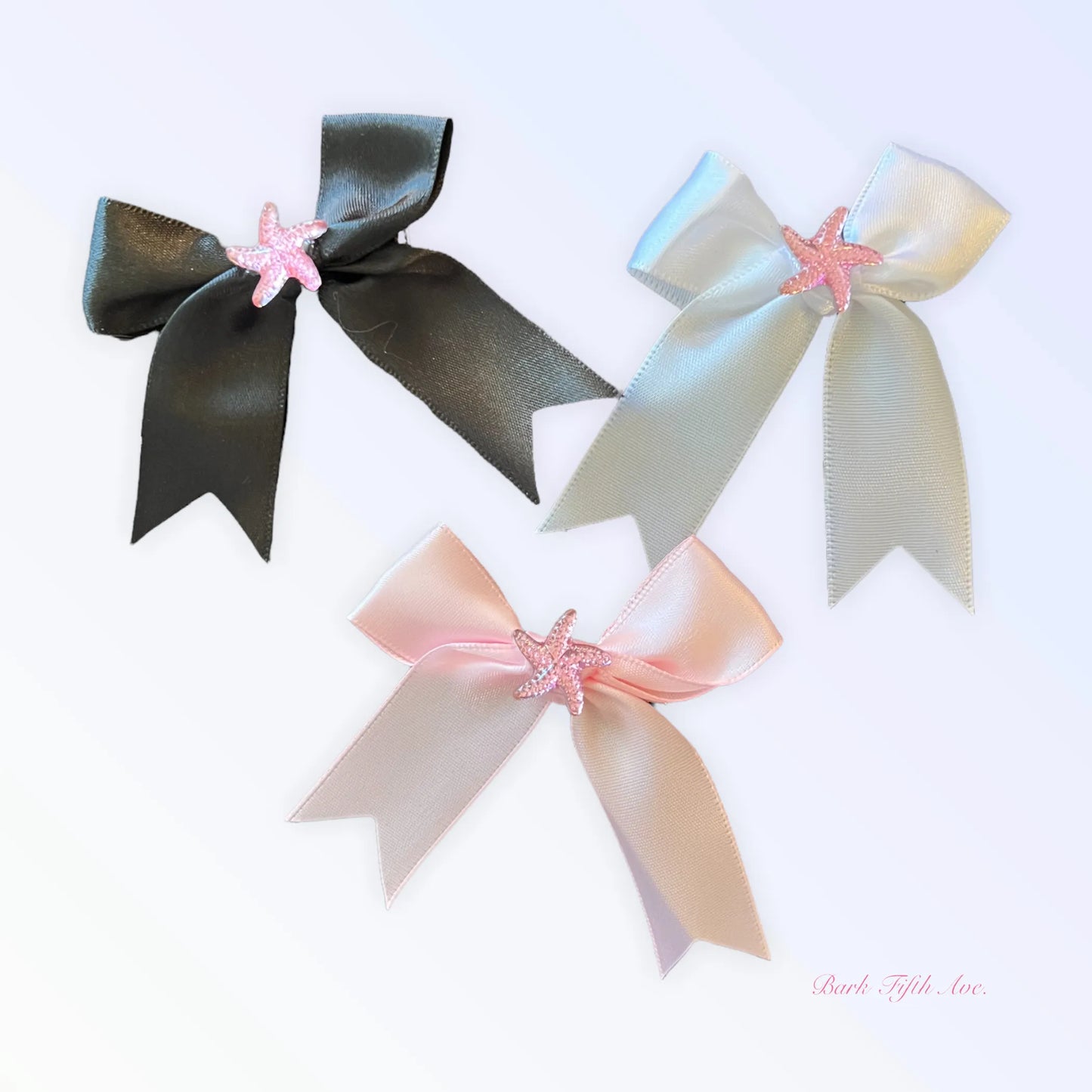 Satin Starfish Rhinestone Hair Clip - Your Pet Connection