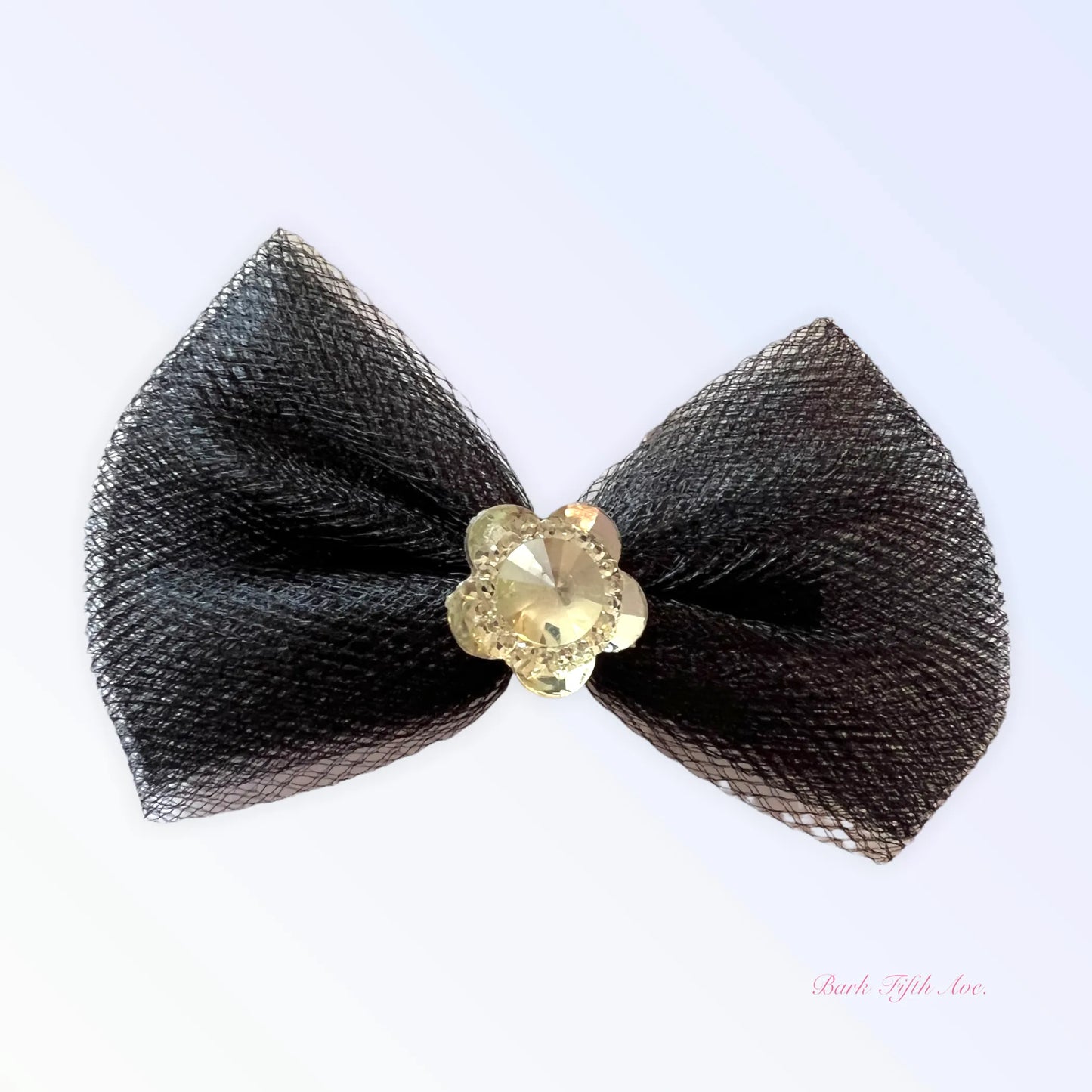 Tulle & Crystal Flower Barette - Your Pet Connection