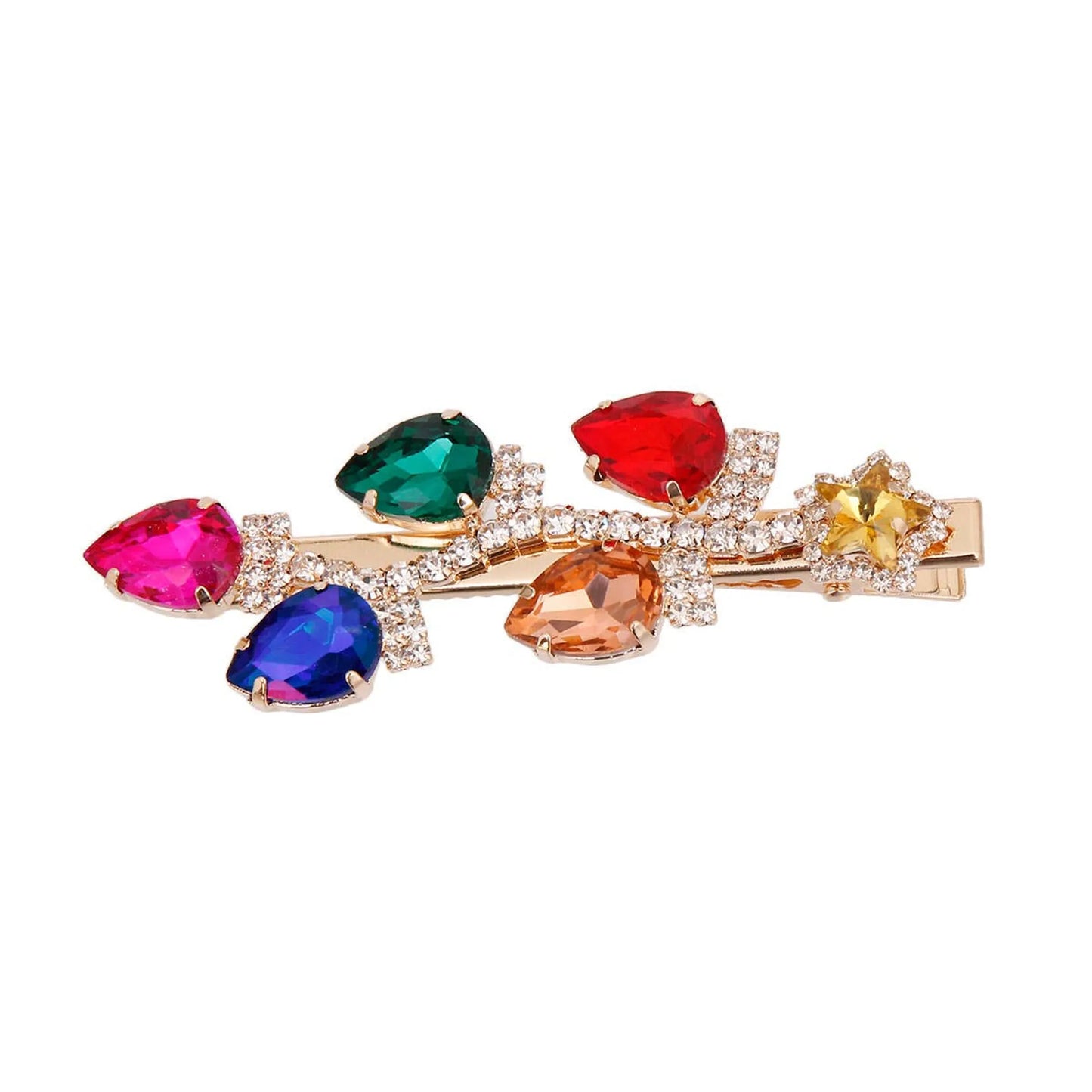 Gold Christmas Lights Hair Clip - Your Pet Connection