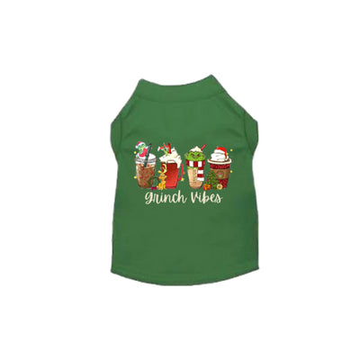 Bark Fifth Avenue Grinch Vibes Dog Shirt - Medium