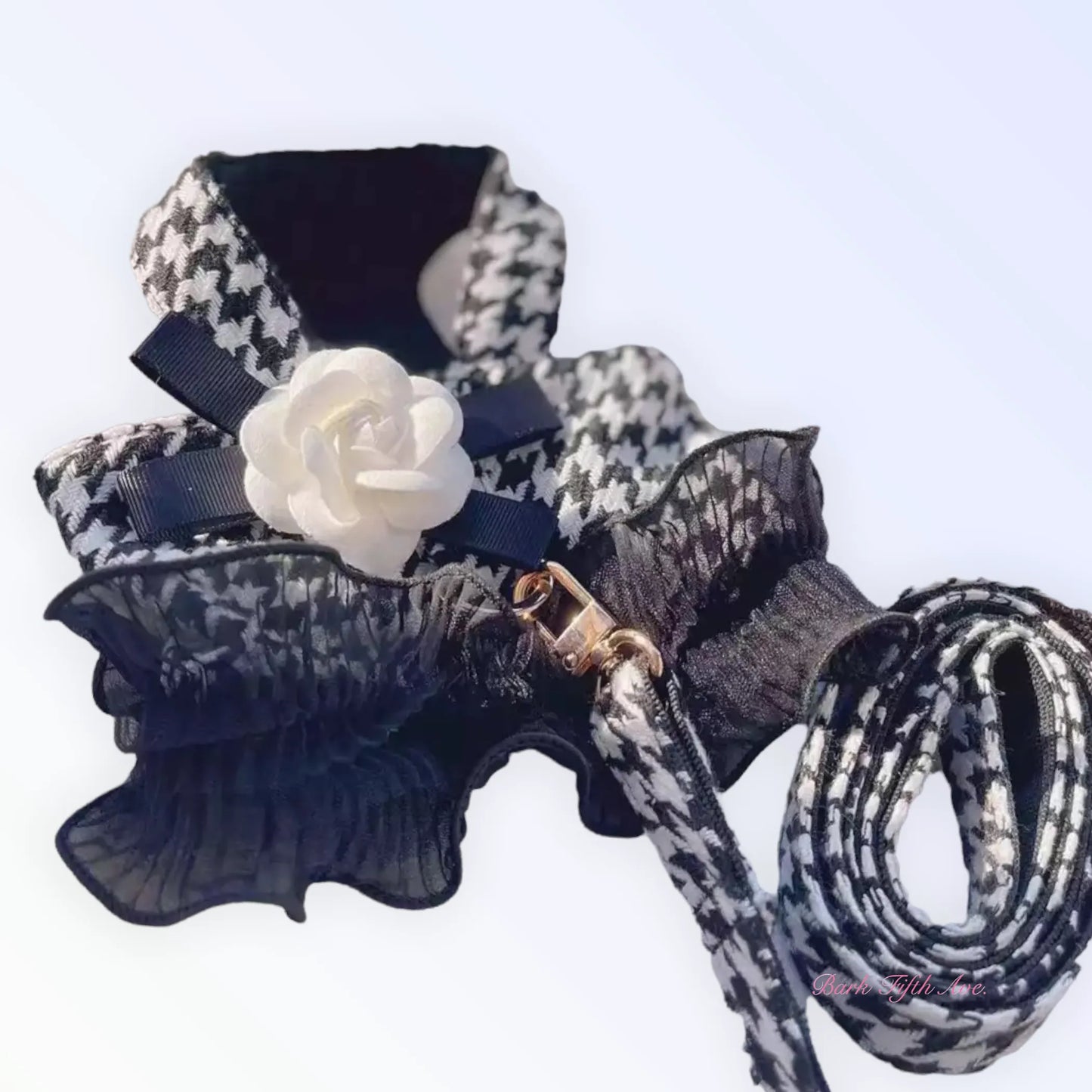 Houndstooth Tutu Harness and Leash - Your Pet Connection