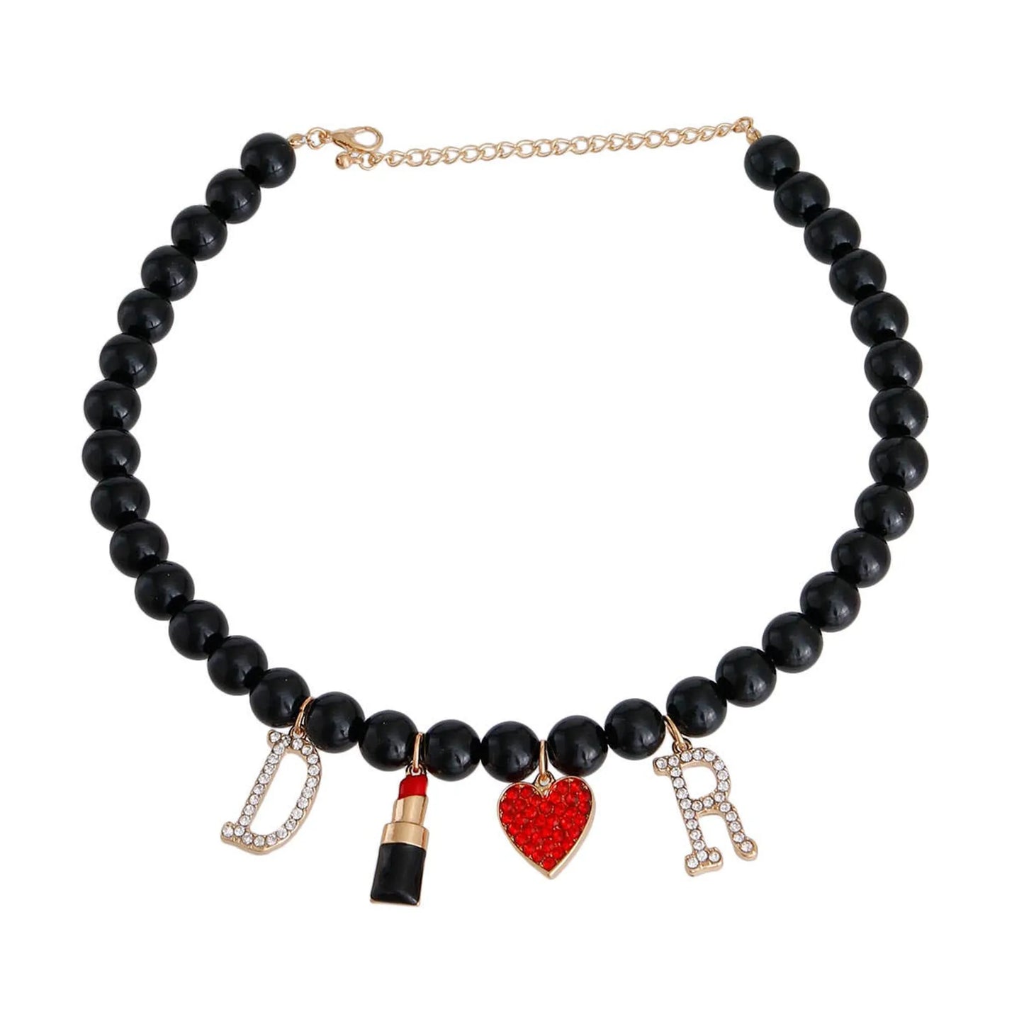 Bark Fifth Avenue Pet Necklace with Black Pearls