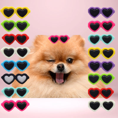 My Heart Shaped Sunnies- Dog Hair Clips - Your Pet Connection