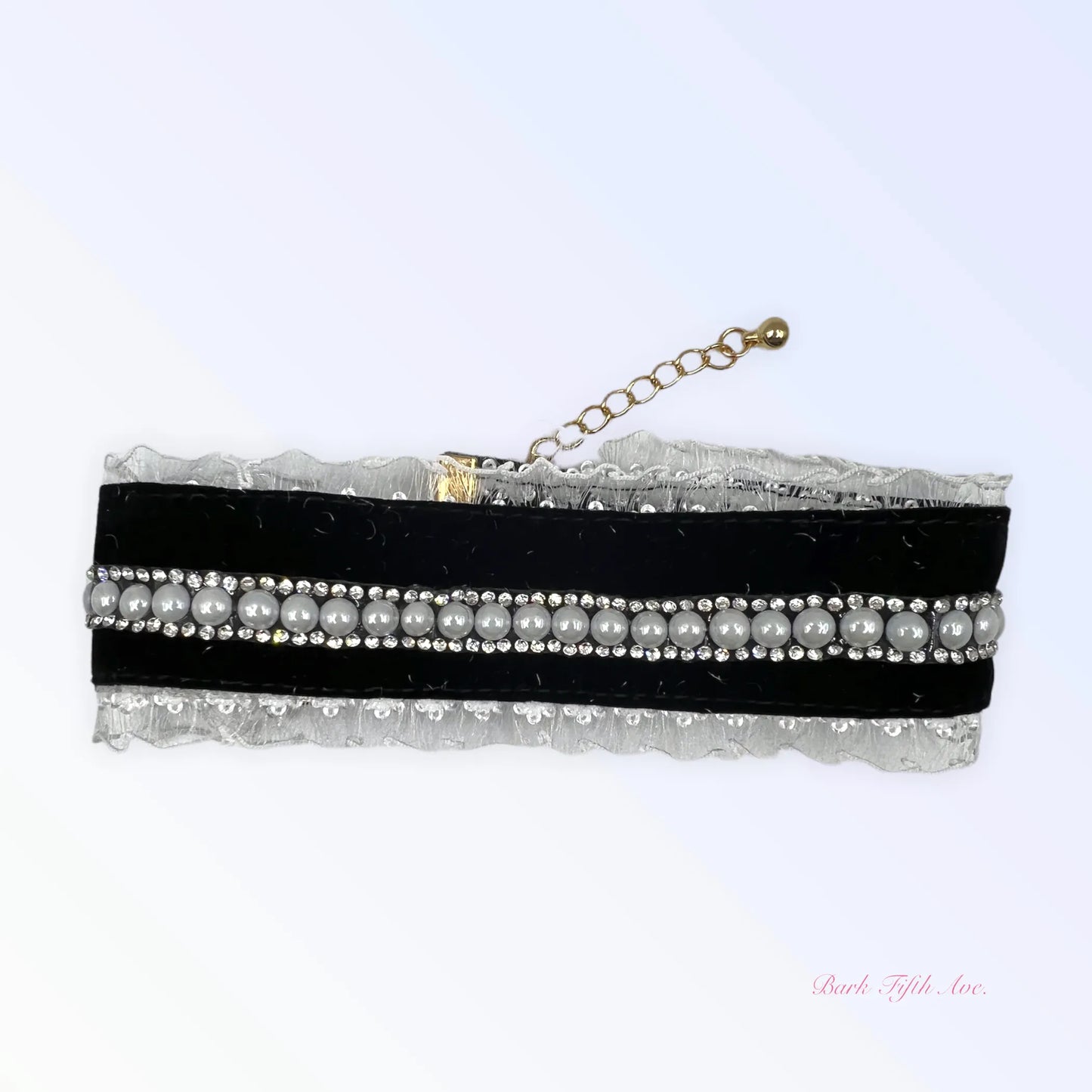 Black Velvet Lace Collar - Your Pet Connection