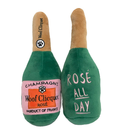 Bark Fifth Avenue Woof Clicquot Rosé Plush Toy