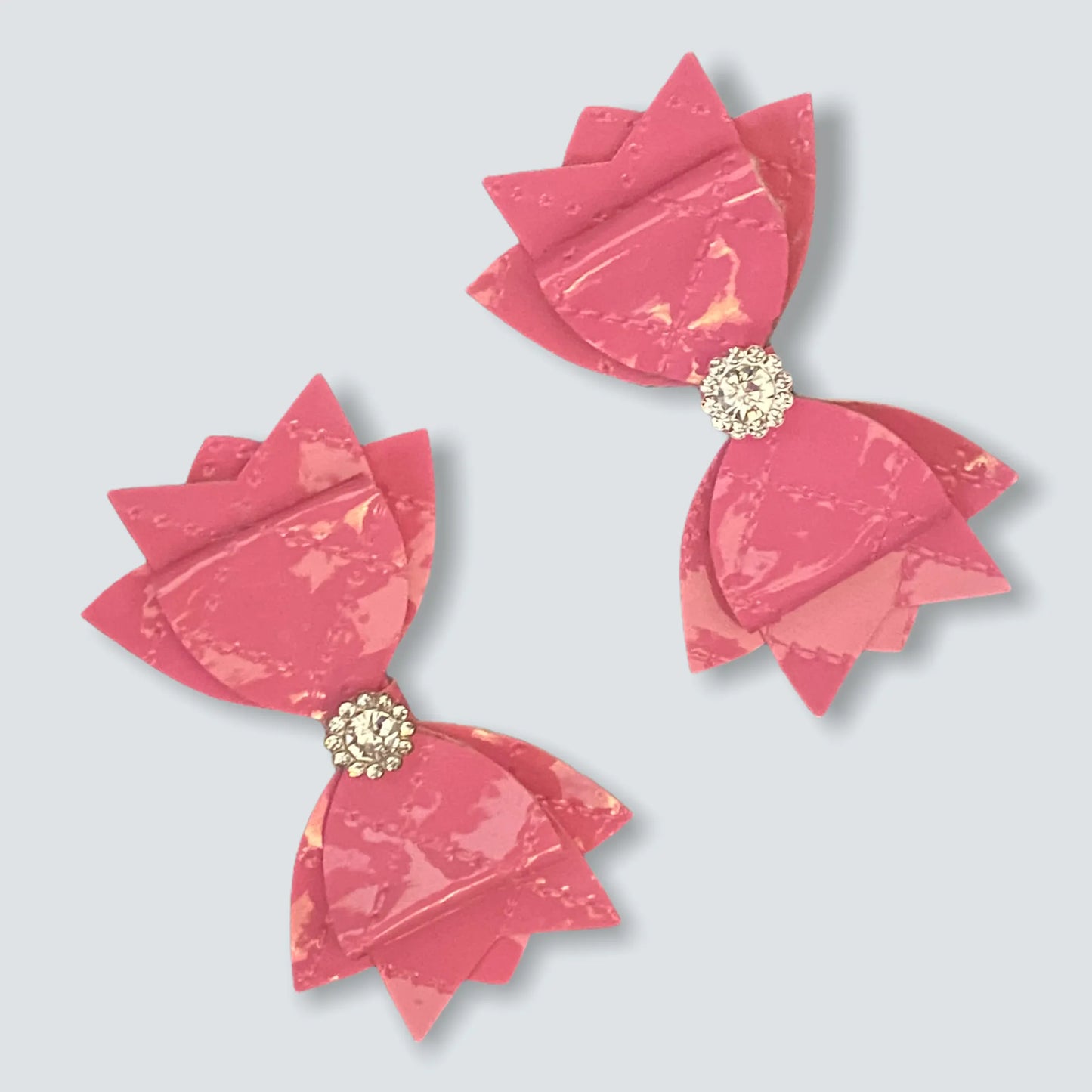 Bark Fifth Avenue Quilted Vegan Leather Dog Bow