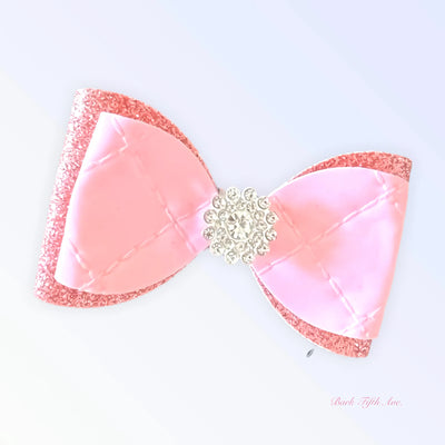 Bark Fifth Avenue Quilted Glam Bow - 7cm Wide