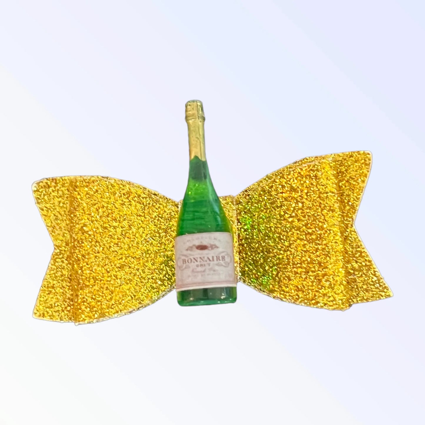 Bark Fifth Avenue Gold Champagne Dog Bow