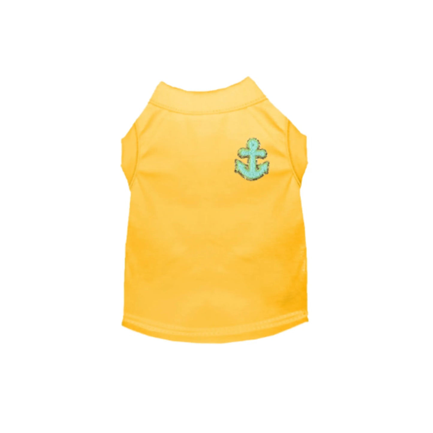 Chenille Embroidered Anchor Dog Shirt - Your Pet Connection