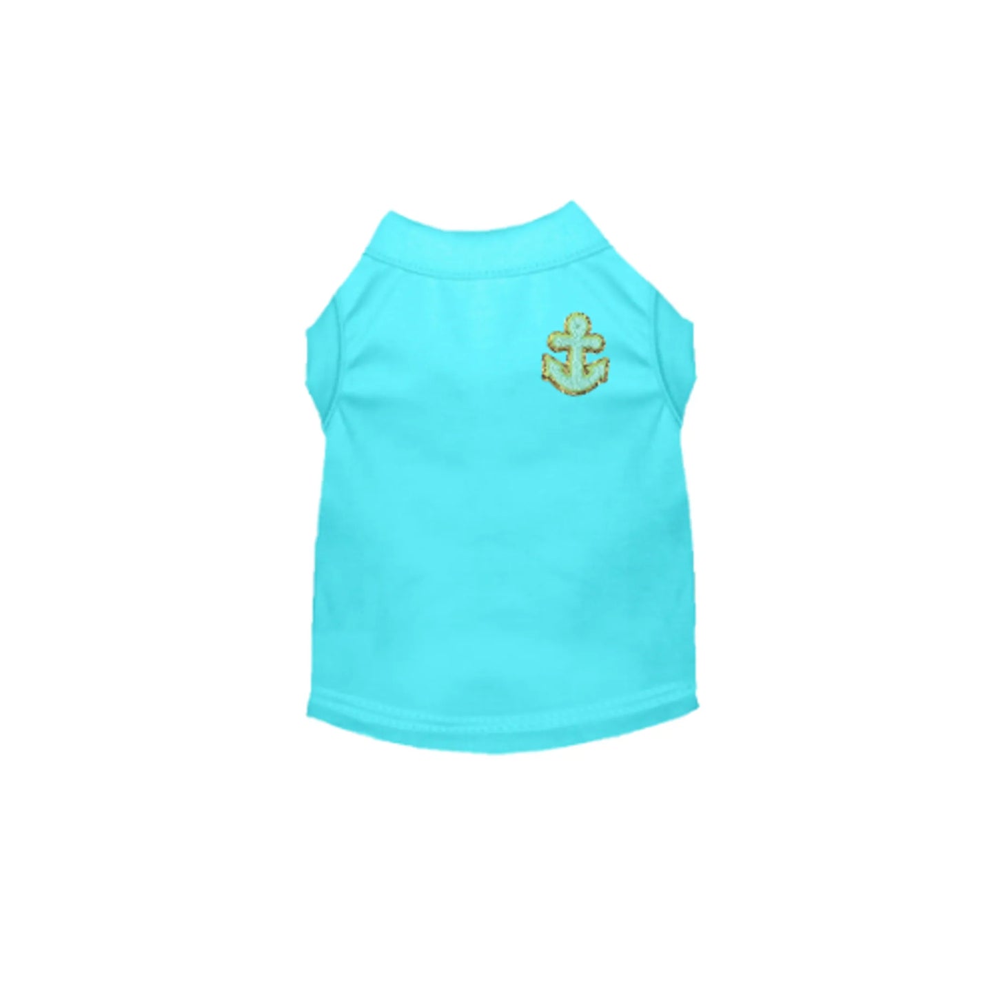 Chenille Embroidered Anchor Dog Shirt - Your Pet Connection