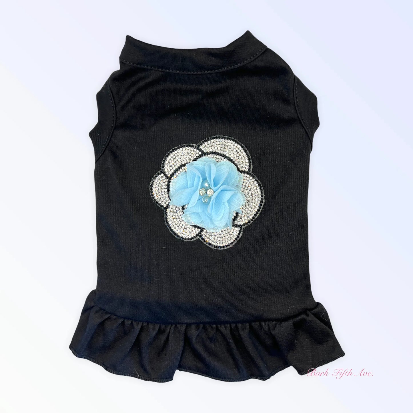 Chiffon and Rhinestone Camellia Dress - Your Pet Connection