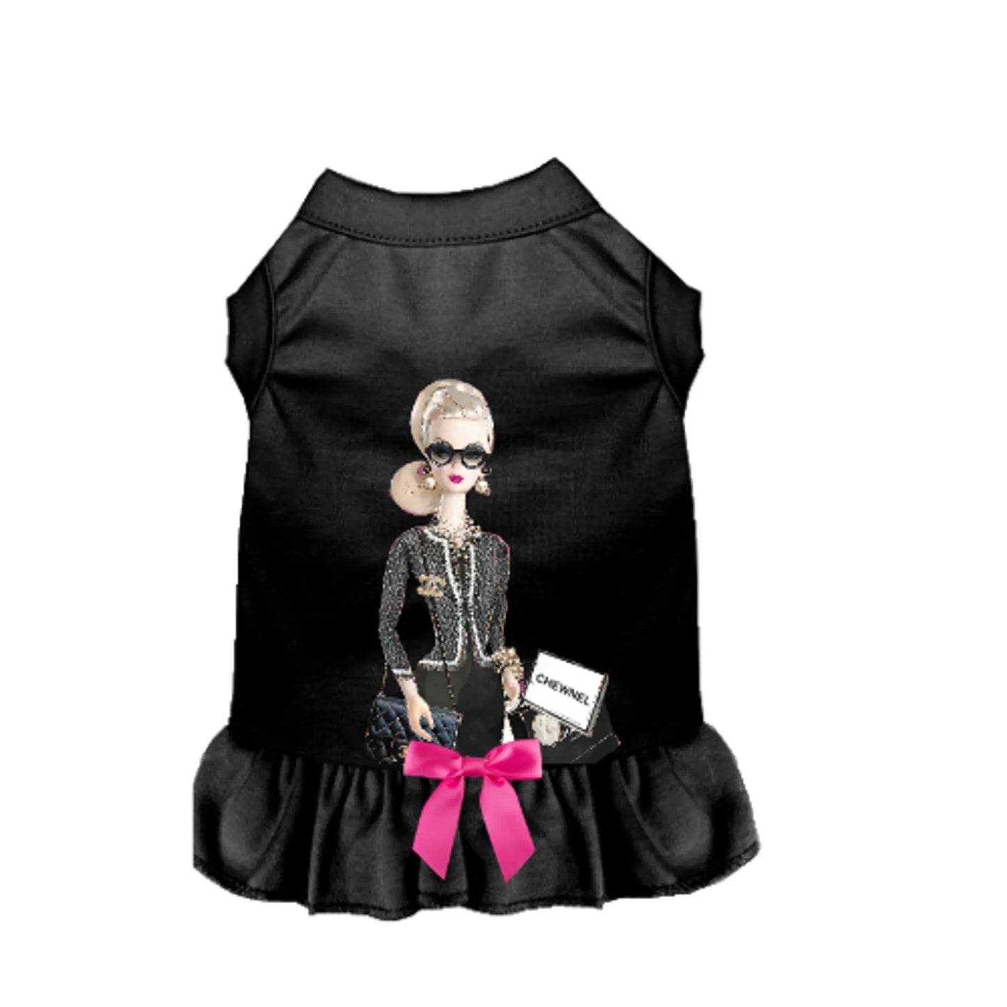 Bark Fifth Avenue Barbie-Inspired Dog Dress Small