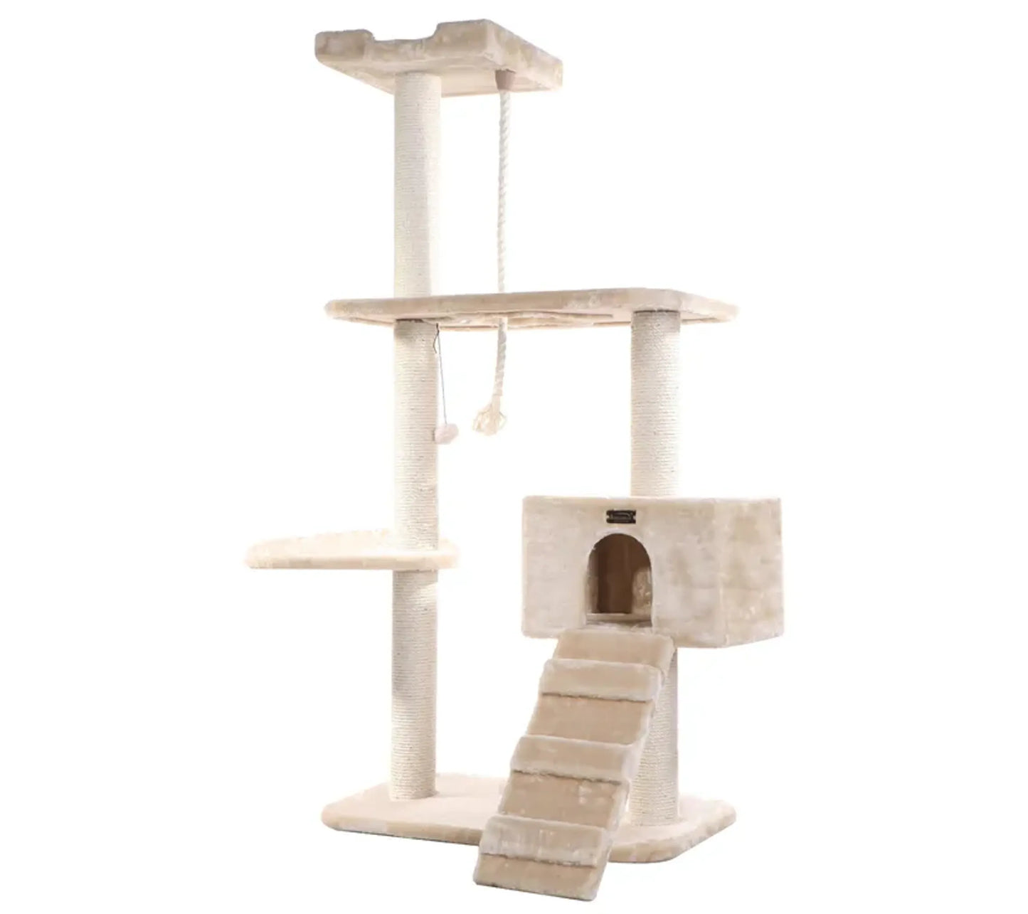 Armarkat Natural Sisal Scratching Cat Tree 58 Height BGE - Your Pet Connection