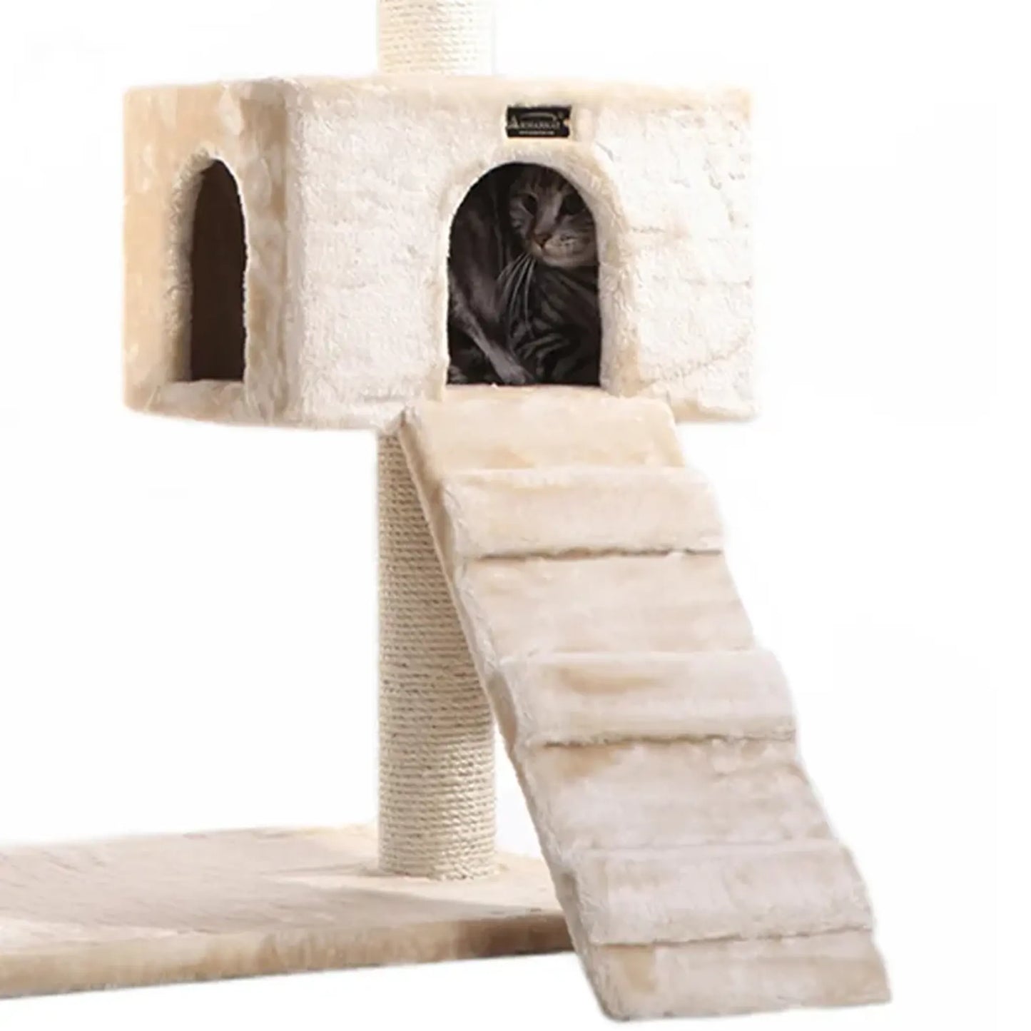 Armarkat Natural Sisal Scratching Cat Tree 58 Height BGE - Your Pet Connection