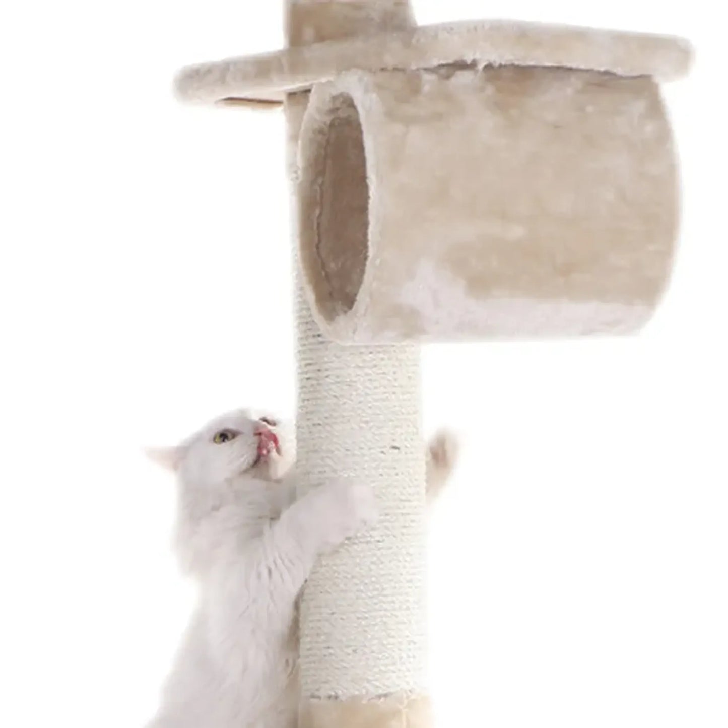 74 " H Real Wood Cat Tree With Cured Sisal Posts A7463 - Your Pet Connection